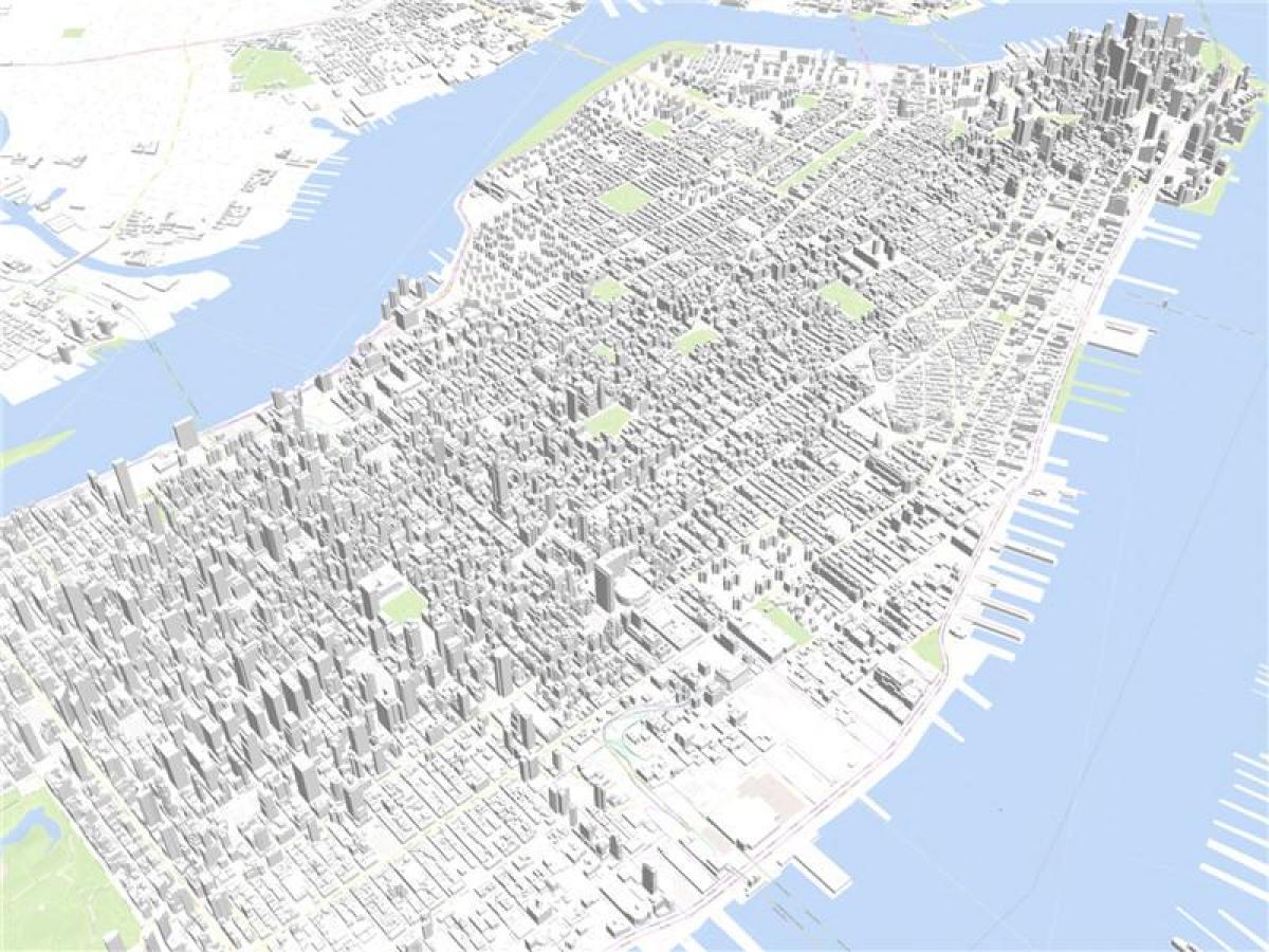 Manhattan 3d-kartta