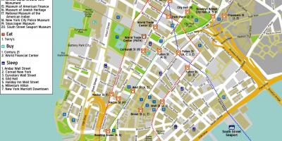 Kartta downtown Manhattan ny