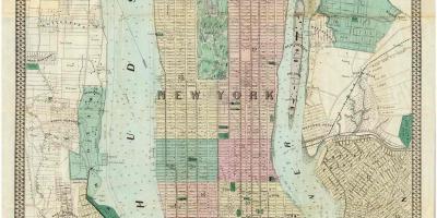 Historialliset kartat Manhattan