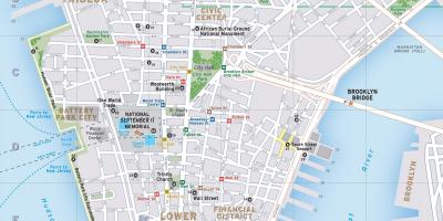 Kartta lower Manhattan ny