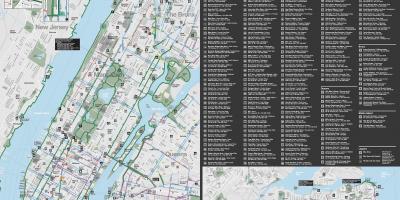 Manhattanilla pyöräily kartta