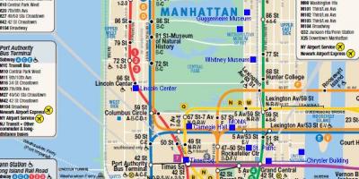 Manhattan rail kartta